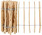 VOSS.garden 3X 5m Staketenzaun 60cm, Gartenzaun aus Haselnuss Rollzaun Teichzaun