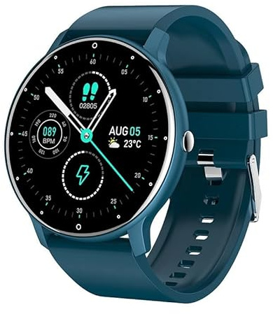 FRAKS 0,8cm Ultra Mince Montre Intelligente Traqueur Fitness Podomètre avec Fonctions Surveillance Fréquence Cardiaque, Pression Artérielle, Oxygène Sanguin et du Sommeil, Notification Push Messages