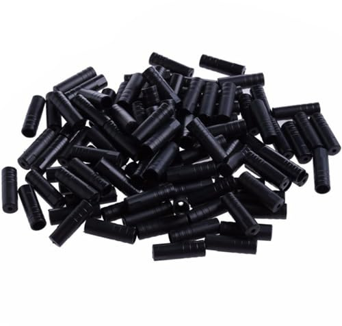Haodream Embout de câble de Changement de Vitesse, 100 pièces, 4mm/5mm, boîtier de Frein de vélo, Virole de dérailleur, Fil de Changement de Vitesse