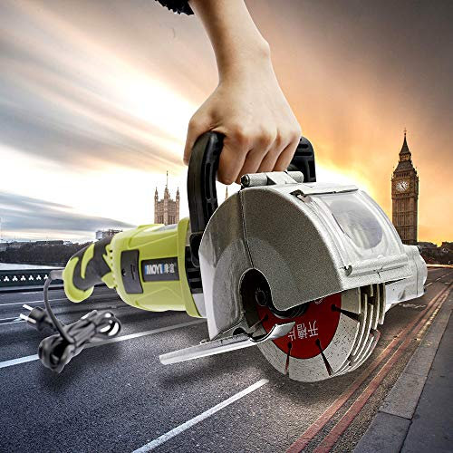 Wall Chaser 4000W Electric Slit Grooving Machine Wall Slotting Machine with Five Removable Blades and Box, Dust-Free Wall Grooving Machine for Brick, Ground and Rebar