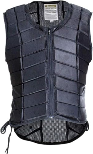 TentHome Gilet d'équitation Professionnel en Eva Rembourré Gilet de Sécurité Gilet de Protection pour Sports Equestres pour Enfants/Adultes (XXL(Taille:180-195cm))