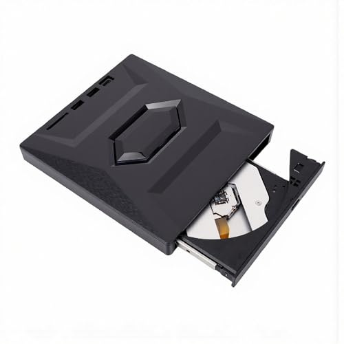 Annadue Extern Blu Ray-enhet, USB 3.0 och Type C Portable Bluray Burner Writer, BD DVD CD-spelare för PC Laptop