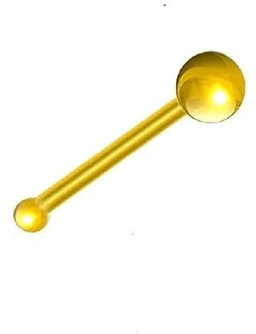 585 äkta guld plugg guld piercing näspiercing näsa piercing näsa piercing äkta 585 guld mått 0,6 x 6 x 1,4 mm plugg fashionabel extravagant exklusiv styrka 0,6 mm 46001