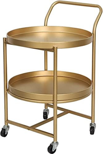 UPGENT Trolley Bar Servierwagen, Weinwagen für Zuhause, Küche, Hotel, Zuhause, Barwagen, Getränke, Essen, Servierwagen, Sideboard, 2 Etagen, Friseurwagen auf Rädern, Barwagen f