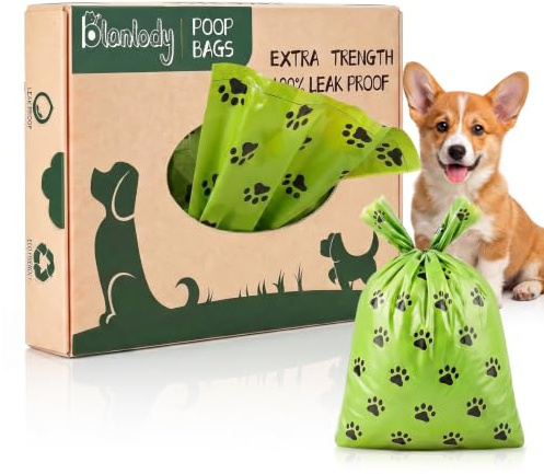 Blanlody bolsas caca perro biodegradables 300 PCS bolsas perro caca Con asa