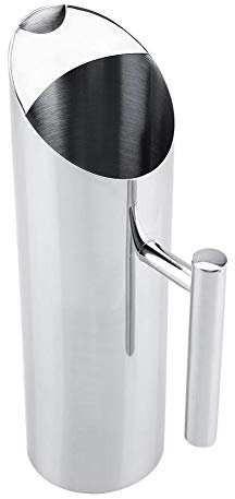 Acciaio inossidabile Pitcher-acqua dell'acciaio inossidabile Brocca con ghiaccio Guardia fredda potabile Pitcher Iniziale Hotel Serving Tool (2L) (Taglia : 1.5L)