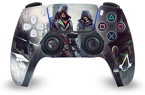 Head Case Designs Officially Licensed Assassin's Creed The Rooks Syndicate Graphics Vinyl Faceplate Sticker Gaming Skin Decal Cover Compatible With Sony PlayStation 5 PS5 DualSense Controller