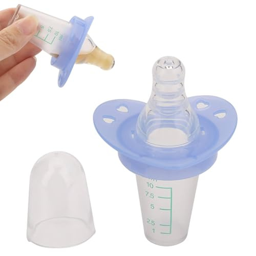 10ml Alimentatore per Ciuccio per Bambini, Dispenser per Medicinali Liquidi Tipo Capezzolo Orale Neonati Portatile Porta Latte in Polvere per Neonati per Neonato per Medicine, Acqua, Latte, Succo