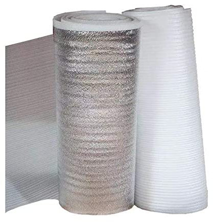 HARICSET Foglio di Alluminio Isolamento Anticalpestio Sottopavimento per Laminato Spessore 2 mm di Isolamento Acustico da Calpestio Isolamento del Pavimento per Parquet Laminato(Size:1 * 35m)