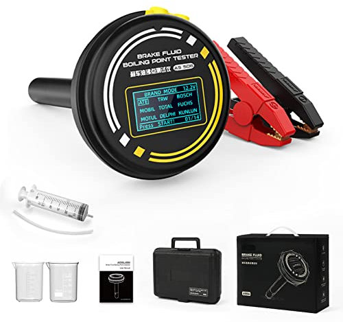QPKING Bremsflüssigkeit Siedepunkt Tester AS506 Dual-Mode Automotive Bremssystem Werkzeuge Bremsflüssigkeit Siedepunkt Detektor unterstützt Verschiedene Bremse Fliud Typen