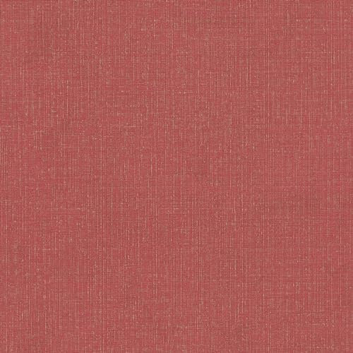 Profhome Carta da parati con accenti metallici 386946-GU carta da parati intissata (TNT) rosso oro 0,53 m x 10,05 m / 5,33 m2