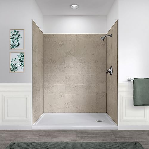 Miseno MSW786032 ReadySet 60 X 32 X 78 Five Panel Alcove Shower Wall Kit - Sandstone