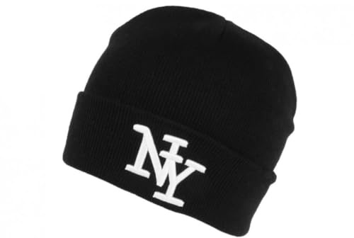 Hip Hop Honour NY barnmössa svart vit mjuk ull Newy 7–12 år gammal - pojke, svart, One Size