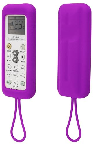YiBiChin Funda Protectora SÓLO para el Mando a Distancia del Aire Acondicionado K-1028E, Funda Universal para el Mando a Distancia del Aire Acondicionado K-1028E - Morado