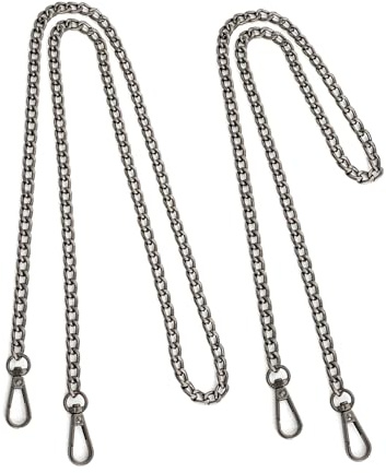 CHROMACRAFT Cadenas De Metal para Bolsos De 2 Piezas, Cadenas De Repuesto para Bolsos De Hombro, Materiales para Bolsos DIY, Cadenas para Bolsos Simples Y Modernas