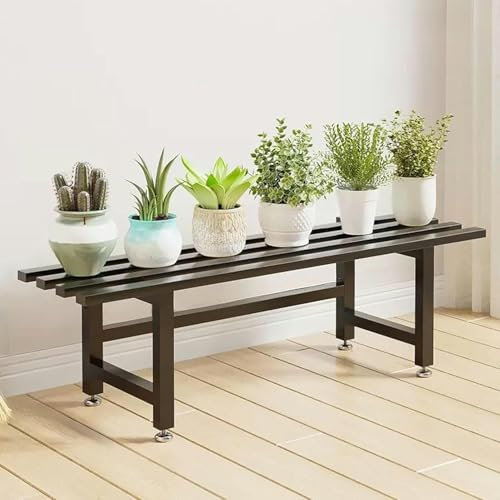 GAOXIONG Support pour Plantes, étagère en métal à 1/2/3/4 Niveaux, Support pour Plantes de Style escalier, Support pour Pots de Fleurs à Plusieurs Niveaux d'angle, Support pour Pot de Fleurs Noir, c