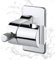 KILDOWS Soporte de Ducha Sin Taladrar, Soporte de Alcachofa Ducha Plata, Soporte de Ducha de Mano Regulable 360°, Soporte de Ducha Cromo ABS para Baño