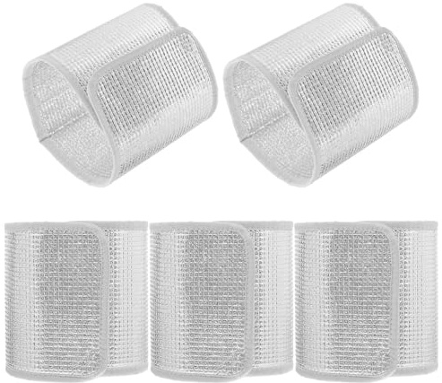 UTHCLO 5 Piezas Cubierta para Macetas para Plantas Funda para Macetas Aluminio Plata Cierre Autoadherente Reutilizable Aislamiento Térmico Protección Invernal para Plantas