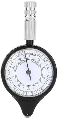 Kartenmesser, Mini Outdoor-Navigations-Tool Kartenmesser, Abstand Caculator Mapping Tool Metall Rad für Camping Wandern Radfahren Jagd im Freien