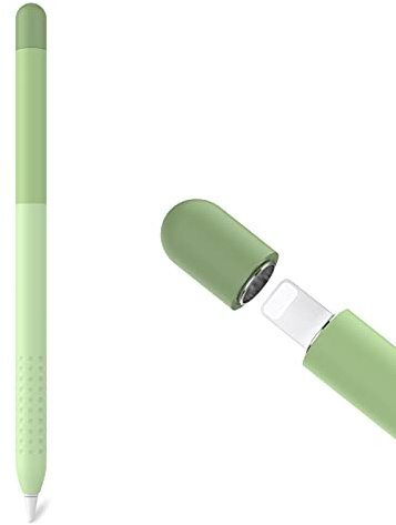 Delidigi Cover for Apple Pencil 1st Generation, Gradient Color Silicone Case Sleeve Grip Accessories Compatible with Apple Pencil 1st Gen(Gradient Green)