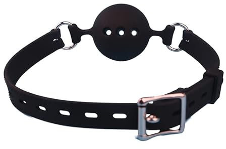 Schwarz Einfacher Mund Plug SM Lehrt Paare Alternative Sexuelle Interessen Mund Plug Beschränkungen Erwachsene Spielzeug