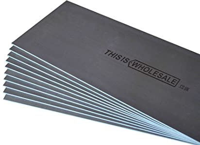 Tile Backer Board 6MM / 10MM / 12MM - Floor OR Wall Rigid Hard Insulation UNDERFLOOR Heating Cement Tile Backer Board 1200MM X 600MM (6mmx5pcs with 75 washers)