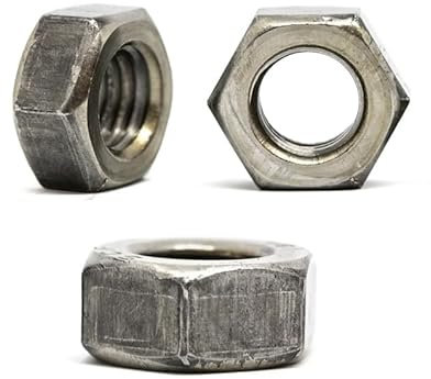 M22 (22mm) High Tensile Hexagon Full Nuts Plain Steel Metric DIN 934 (Pack of 2) A08B