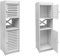 OHMG Meuble de Salle de Bain sur Pied Meuble de Rangement,Colonne de Rangement Salle de Bain,Petit Meuble de Rangement,Meuble WC Rangement,Meuble Toilettes WC Rangement (22 * 20 * 75cm)