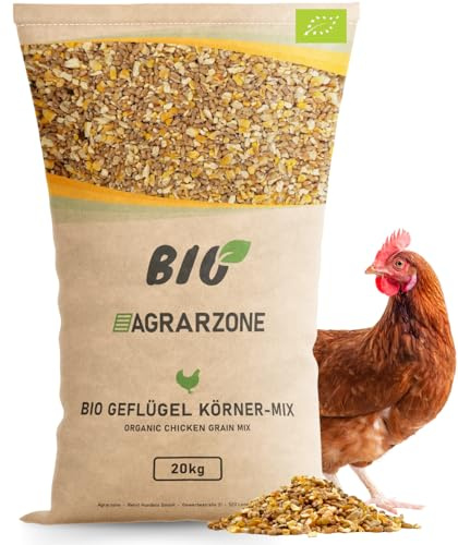Agrarzone BIO Mangime per Galline Mix Granaglie 20 kg - Alimento Biologico per Ovaiole - 100% Naturale & Senza OGM - Qualità Premium Austria