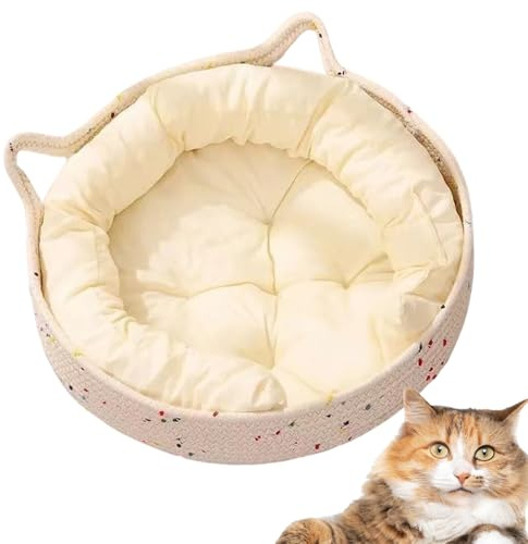 Generisch Cat Bed, Cute Beds for Home Cats, Scratching Cushion, Nest, Soothing Sleeping Place for Kittens and Small Dogs, Home Accessory, Indoor and Outdoor Use