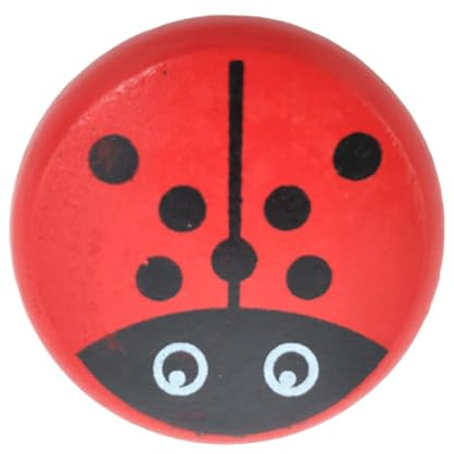 FOYTOKI Giocattolo Yo-yo in Legno Palla Yoyo a Coccinella Per Bambini, Resistente Agli Urti e Anti-caduta, Divertente Giocattolo Stimolante Per Attività All’aperto e Socializzazione