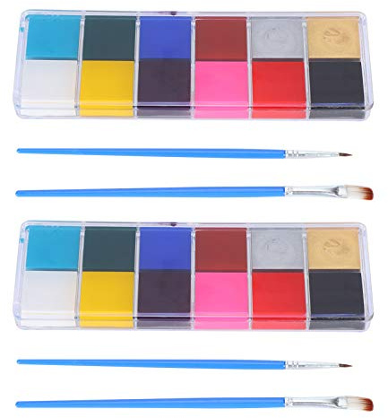 Body Painting Paints 12-Color Halloween Party Oil Paint Make Up Pigment for Art