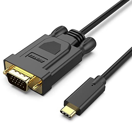 BENFEI USB C auf VGA Kabel 1,8m, USB Typ C [Thunderbolt 3/4] zu VGA Kable für iPhone 15 Pro/Max MacBook Pro/Air 2023 iPad Pro iMac S23 XPS 17 usw