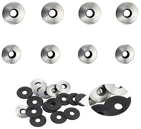 Zaky 120 Stück 304 Edelstahl EPDM Dichtscheibe Neopren-Dichtung für # 4 / # 5 Schrauben