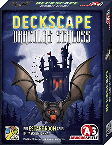 ABACUSSPIELE 38213 - Deckscape - Draculas Schloss, Escape Room Spiel, Kartenspiel, Silver