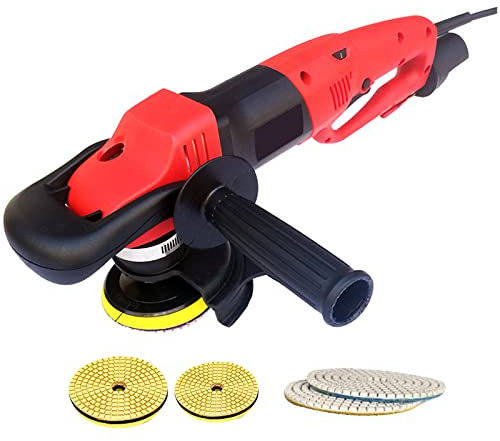 VEVOR Lucidatore a Pietra Bagnata Elettrico Professionale, Potenza 1200 W Velocità 1100-4200 giri/min Lucidatrice Angolare per La Lucidatura a Umido del Piano di Lavoro in Cemento, del Granito.
