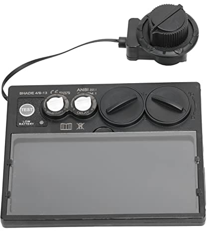 Jeanoko Lentille de soudage à assombrissement Automatique, Haute sensibilité, opération Facile, Alarme de Batterie Faible, lentille de soudage Automatique PP pour Construction pour Soudeur