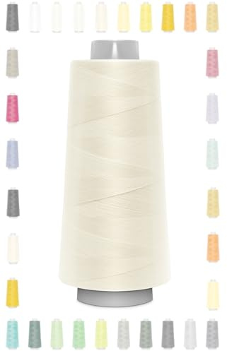 Nähmit - Gutermann Toldi-Lock Hilo para overlock 2500 m/Toldilock + tarjeta de colores (04-1050-marfil)