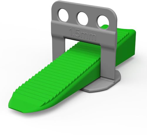 Marten Level UP - Système de nivellement de carrelage 1 mm, 1,5 mm, 2 mm, 3 mm - Résultats parfaits pour les revêtements de sol et de mur - Épaisseur de carrelage de 5 à 15 mm (set 150 + 50 + 1, 1,5