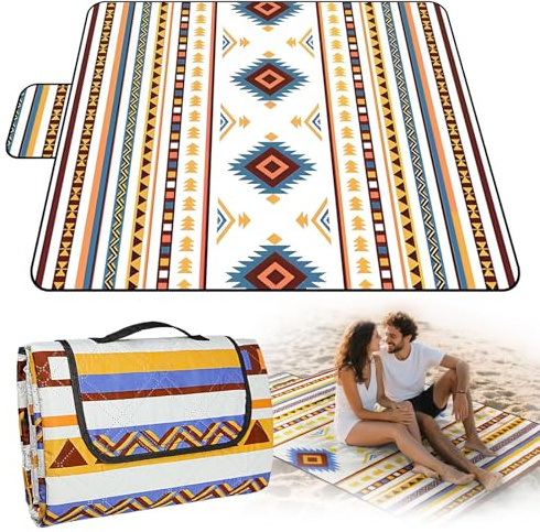 KIMIGO Manta de Picnic Impermeable 200 x 200 cm,Manta Picnic,Manta de Playa Lavable Portátil,Manta para Acampar Al Aire Libre,Adecuada para Al Aire Libre,Barbacoa,Picnic,Playa,Parque