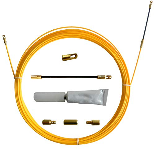 Aiguille tire-fil SNAKE en fibre de verre Ø3 mm, 10 mètres. Avec kit de réparation