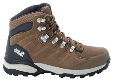 Jack Wolfskin Damen Refugio Texapore Mid W, Brown / Apricot, 40.5 EU