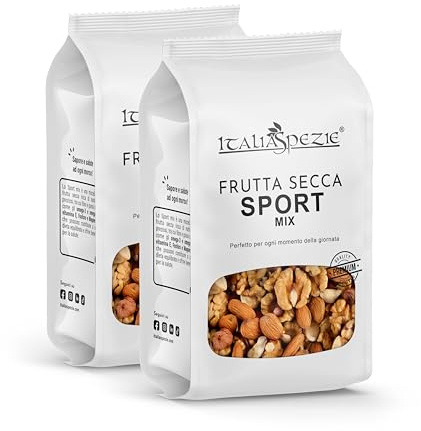 Frutta secca Sport Mix con Mandorle, Noci e Nocciole - 500g (2 x 250g)