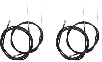 Huianpen 2 Set Fahrrad Bremszug,Bremszug,Vorne Bremskabel + Hinten Fahrrad Bremsen Kabel,Fahrrad Bremskabel Set, Fahrrad Schaltzug,für Mountainbikes, Rennräder oder Citybikes (Schwarz)