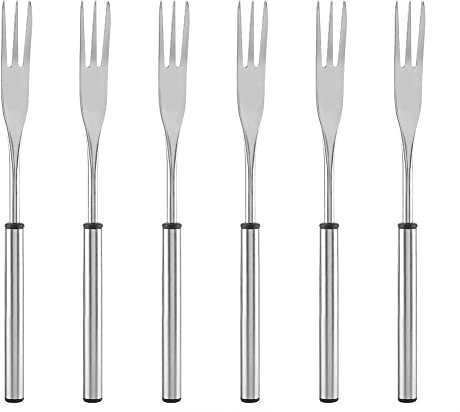 Ensemble De 6 Fourchettes À Fondue Au Fromage, Bâtons À Fondue De 7,1 Pouces Fourchette À Cornichons En Acier Inoxydable Pour Viande Rôtie Chocolat Dessert Fromage