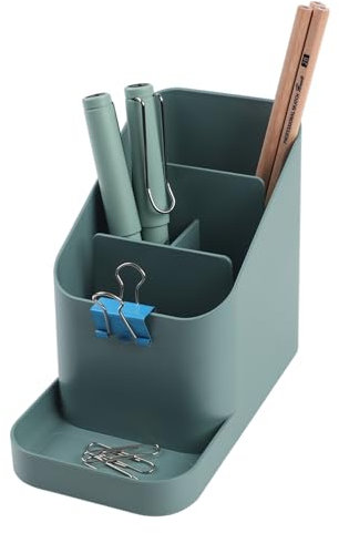 BLUE GINKGO Schreibtischhalter – Organizer aus Korea für Stifte, Notizen und Schreibtischzubehör (Grün)