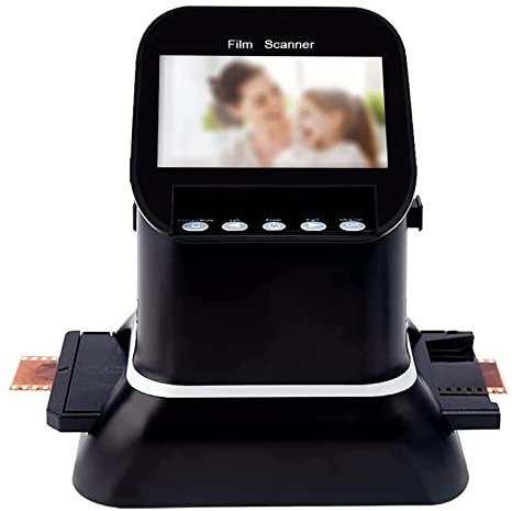 Scanner per pellicole portatili, scanner per pellicole ad alta risoluzione 120, conversione di negativi e diapositive da 35 mm, 135, 126, 127 in JPEG digitale, convertitore di foto digitali con scherm