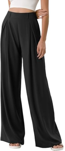 Pantalones Mujer Vestir,Ropa Mujer Talla Grande Deporte Tallas Grandes Pantalón De Palazzo Invierno Ropa Mujer Primavera 2025 Pantalones De Verano Anchos Deportivos Ropa Comodos Negro 5XL