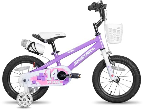 JOYSTAR Pluto 16 Pouces vélo pour Enfants pour Les garçons et Les Filles de 5 à 7 Ans. Violet