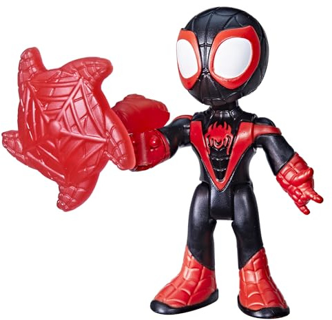 Hasbro Marvel, Spidey e i suoi fantastici amici, Miles Spin Morales, giocattolo con accessorio, action figure da 7,6 cm, giocattoli di supereroi per bambini e bambine, dai 3 anni in su